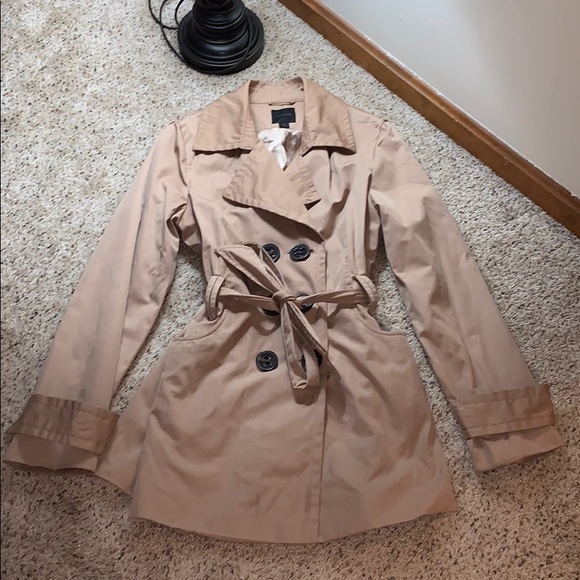 Express Jackets & Blazers - Express Tan Spring Trench Coat - Size Medium